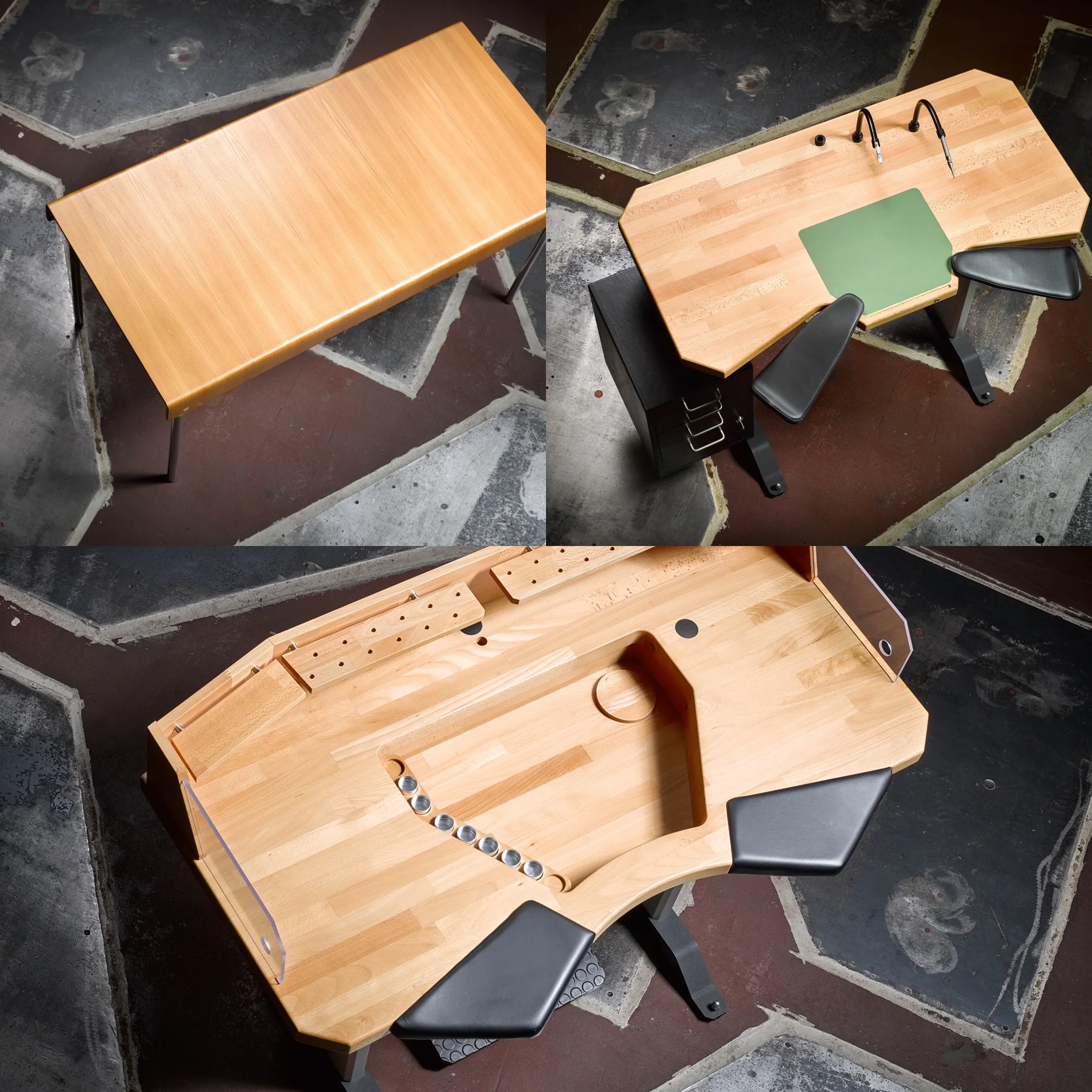 Individueller Arbeitsplatz aus Holz